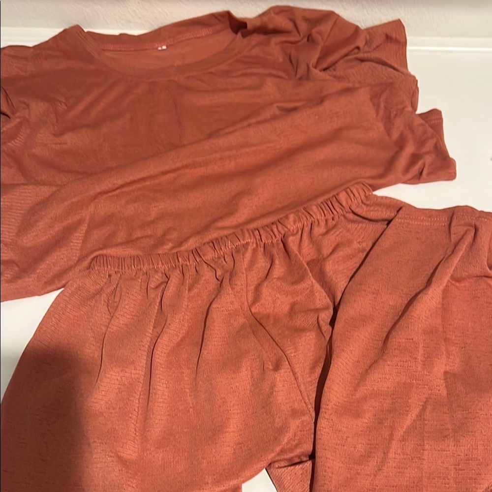 SHEIN Rust Orange Loungewear Set⭐️